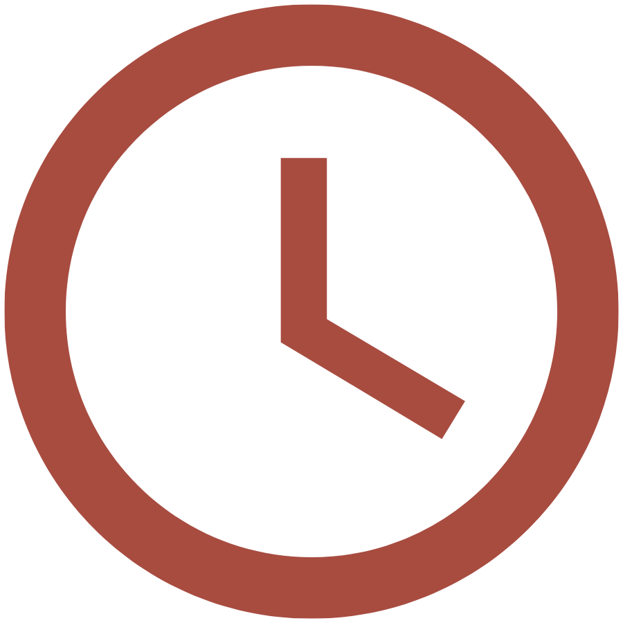 an outline of a clock