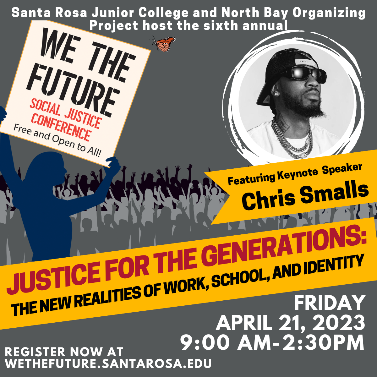 flyer for We The Future social justice conference