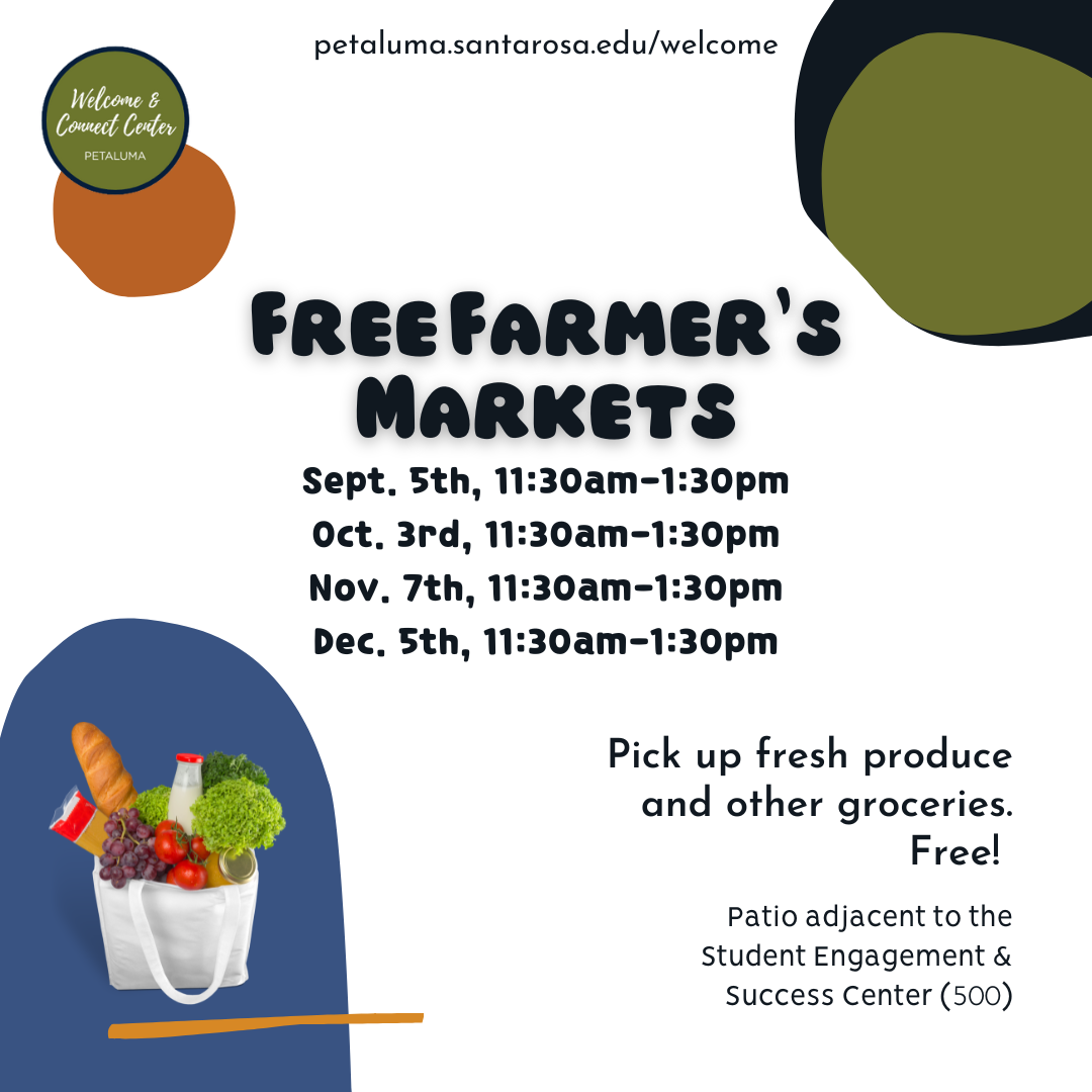 free farmer's market the first tuesday of each month, 11:30-1:30pm in outdoor canopy area