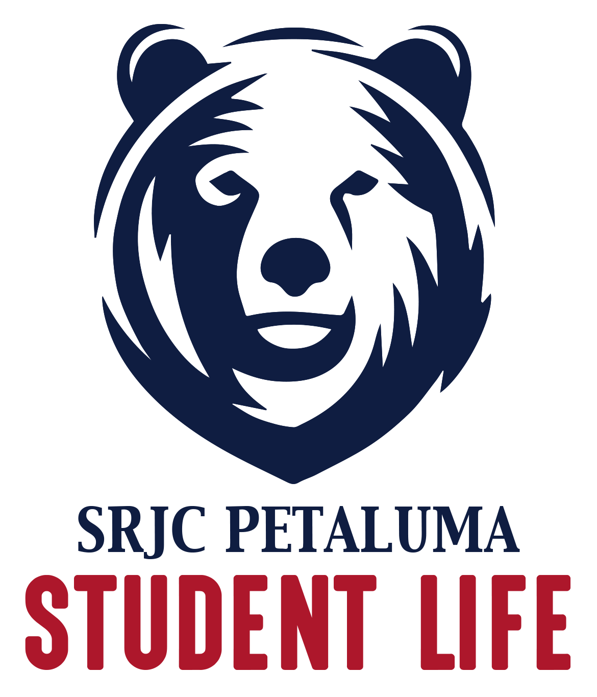 SRJC Petaluma Student Life Bear Logo