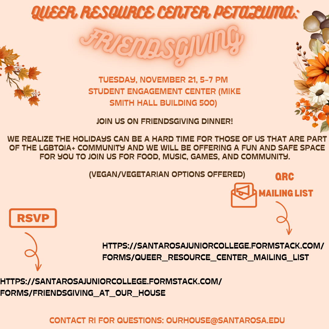Queer Resource Center Friendsgiving 