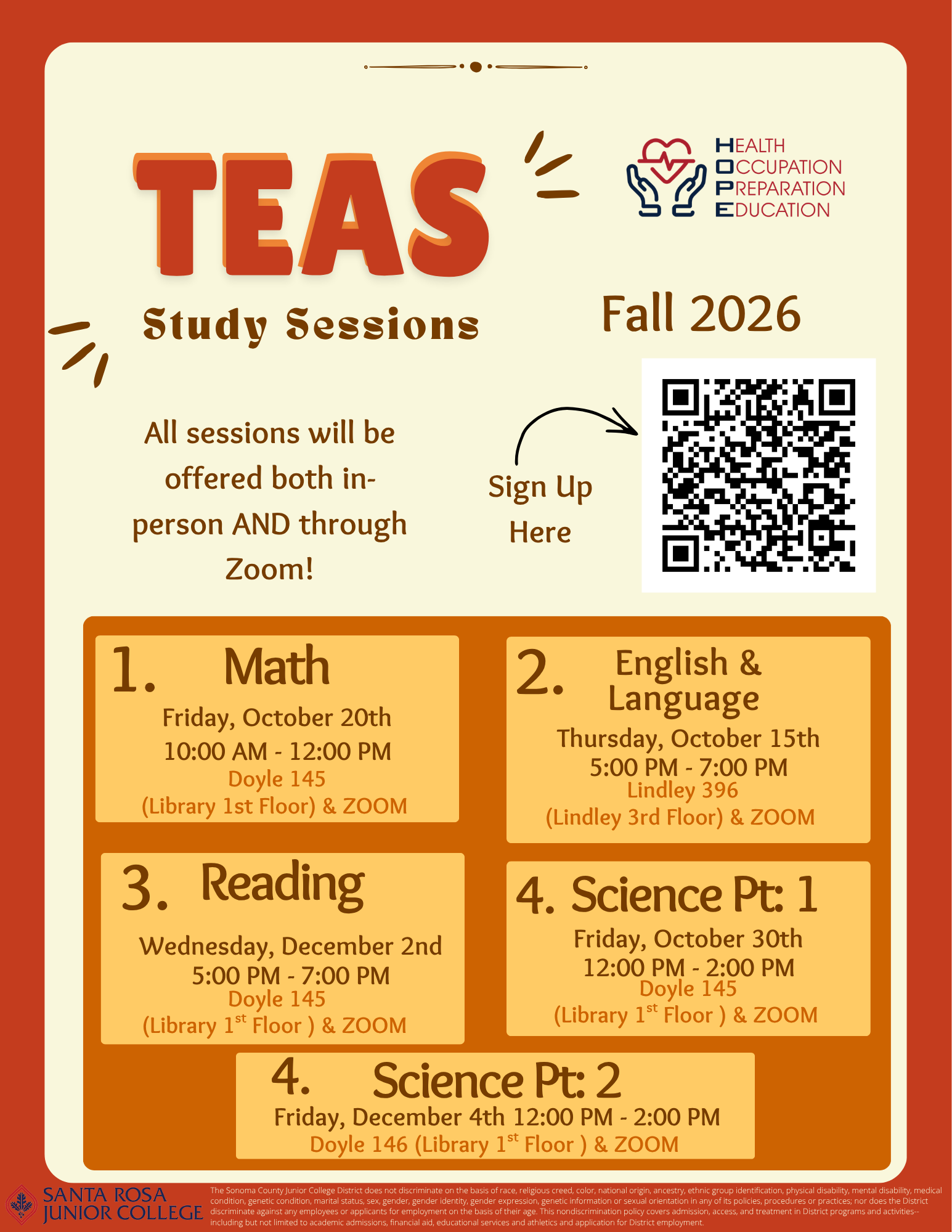 TEAS Study Sessions