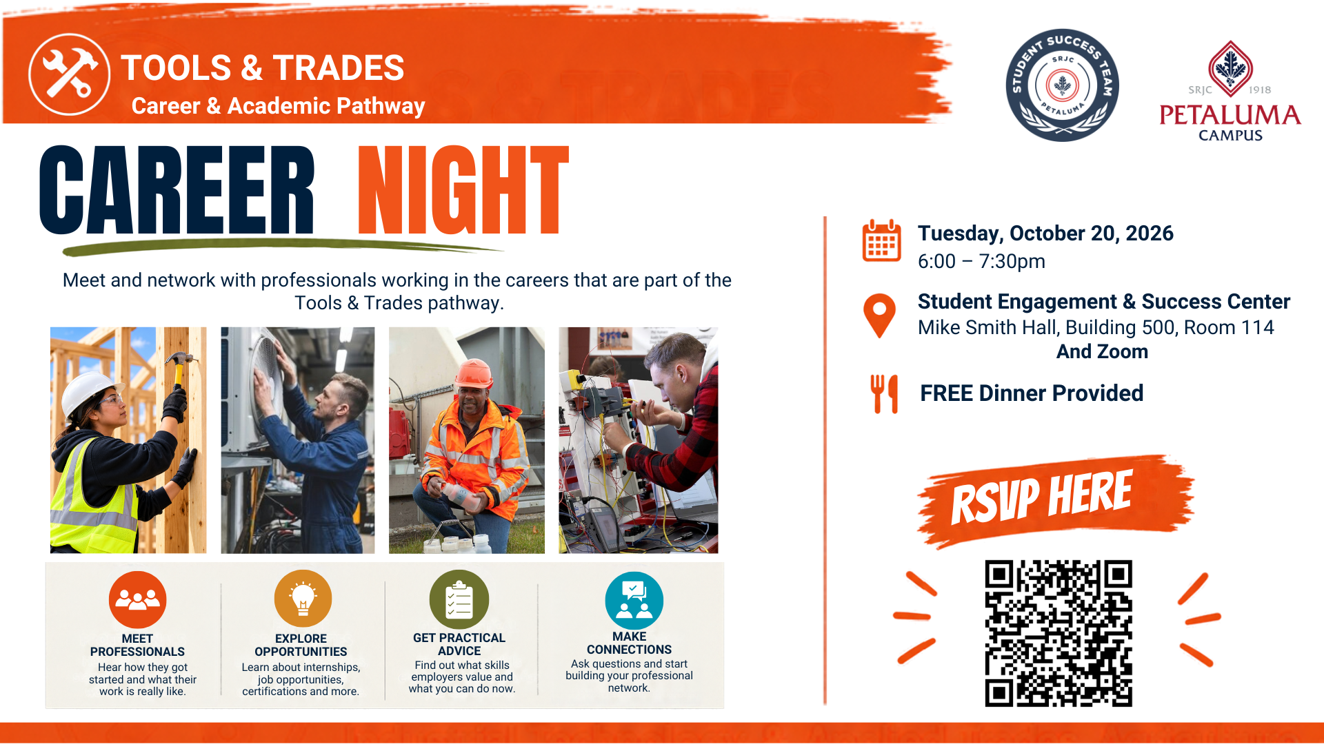 tools and trades career night flyer