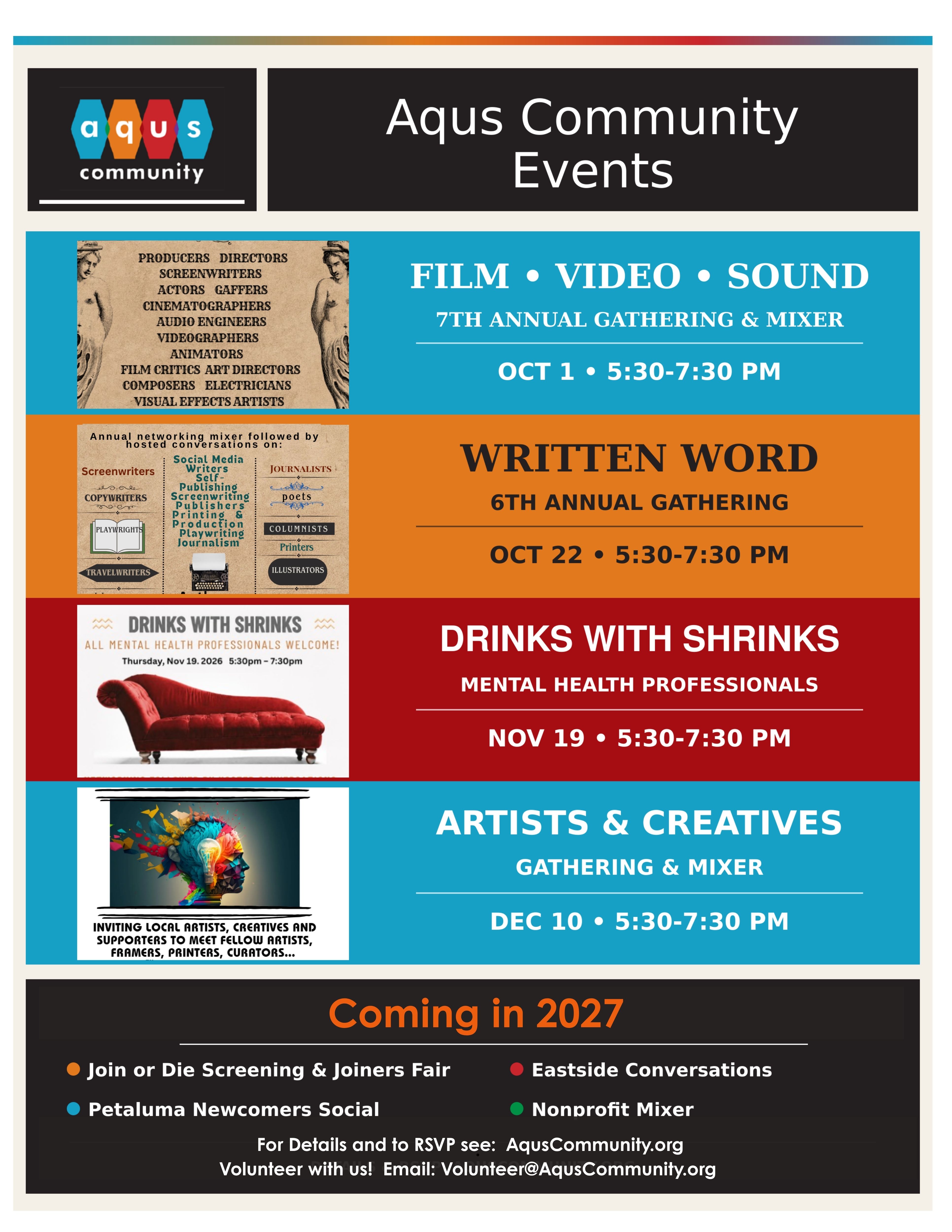 Aqus Community Events
