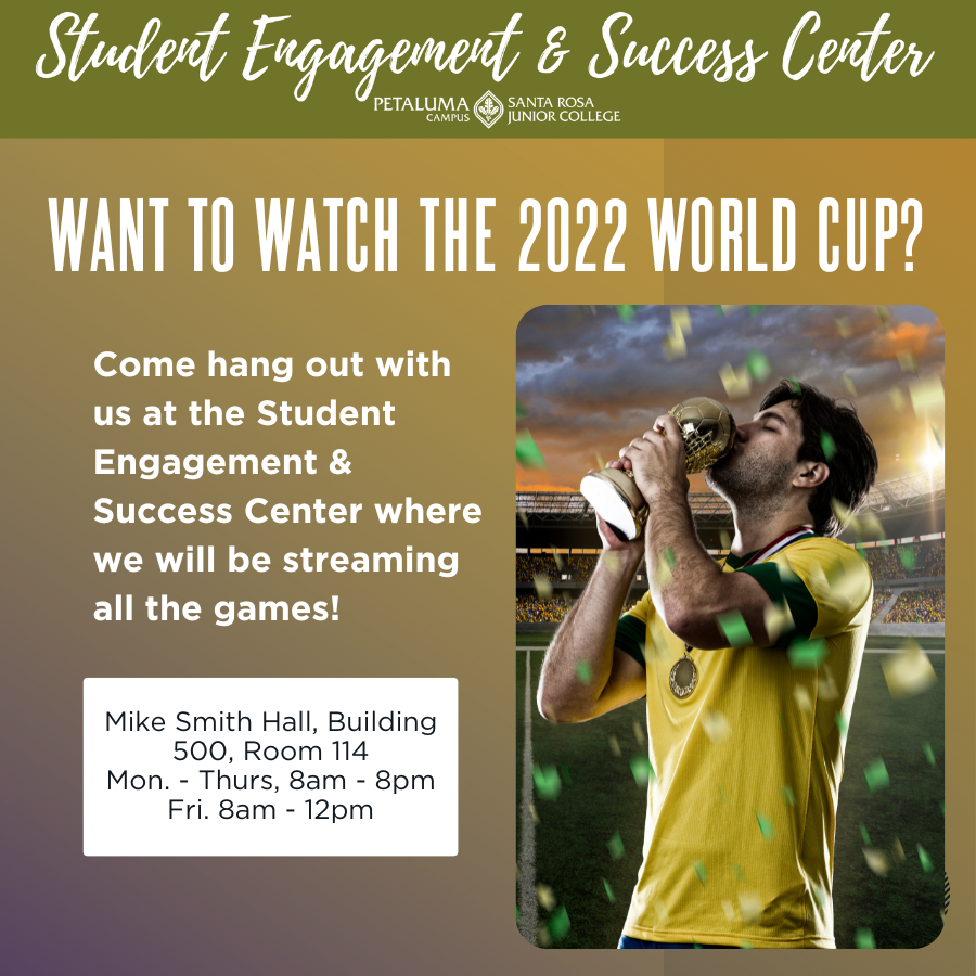 live streaming world cup in the student success and engagement center