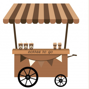 image of a coffee cart