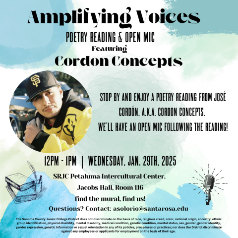 Amplifying Voices & Open Mic Flyer